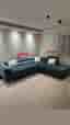 L -soffa/ divansoffa sammet