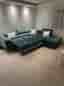 L -soffa/ divansoffa sammet