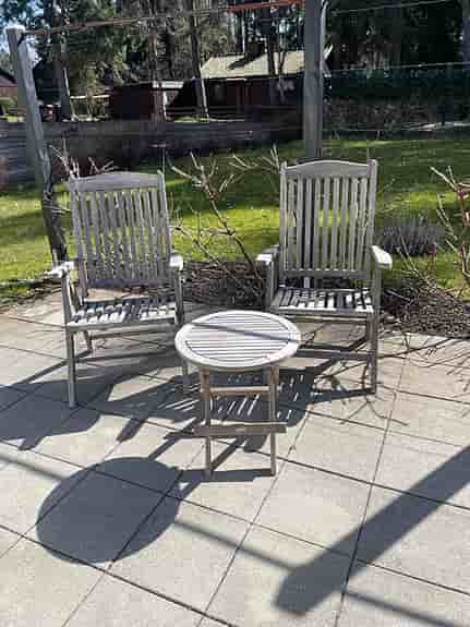 Trädgårdsset bord Brafab och stolar  Garden Art - teak