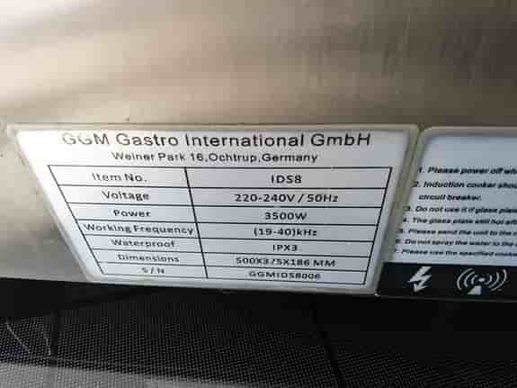 PIZZAUGN, WOK INDUKTION GGMGASTRO
