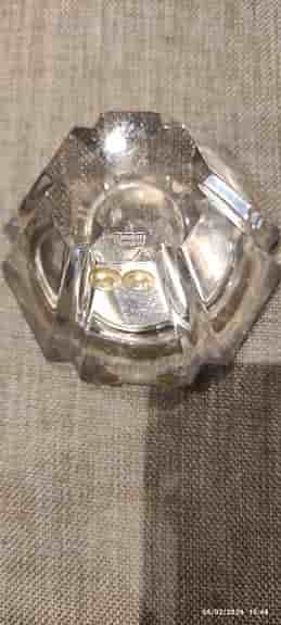 Orrefors bordsklocka glas