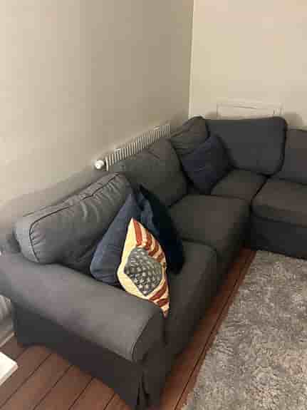 IKEA grå soffa