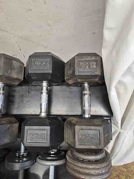 Hantlar 22-40kg + ställning