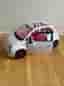 Barbie Fiat 500 leksaksbil vit rosa