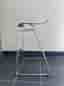 Barstol stapelbar metall svart sits