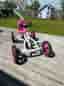 🚗 BERG Buddy trampbil/gokart Lua trampbil / gokart – rosa & vit Toppskick!