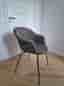 Gubi - Bat Dining Chair (Light Bouclé) fully upholstered