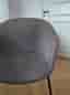 Gubi - Bat Dining Chair (Light Bouclé) fully upholstered