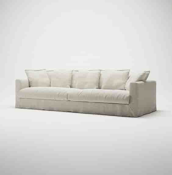 Decotique Le Grand Air 4-sitssoffa, Linne Creamy White