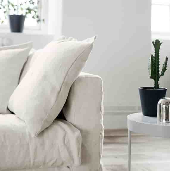 Decotique Le Grand Air 4-sitssoffa, Linne Creamy White