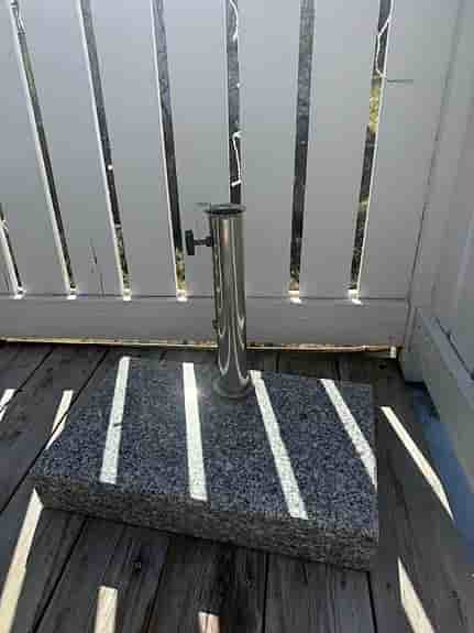 2 st parasollfötter 25 kg – granit från Balcony Living Copenhagen (paketpris)