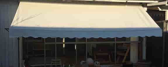 Markis terrassmarkis vit