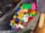 Lego Duplo byggklossar blandade färger plast