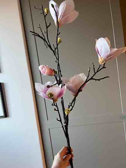 Mio konstgjorda blomkvistar magnolia rosa