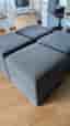 Soffbord med inbyggda sittpuffar (Boxy)