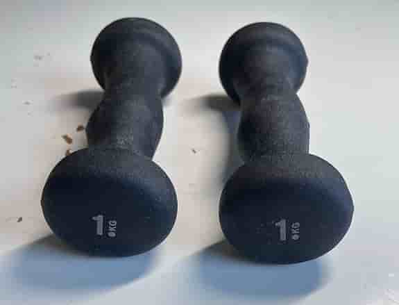 Hantlar 1 kg par svart Casall