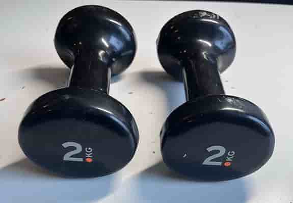 Hantelset 2 kg svart