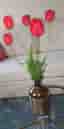 Golden coated ceramic vase