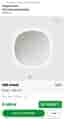 Spegel med belysning badrum 800 mm