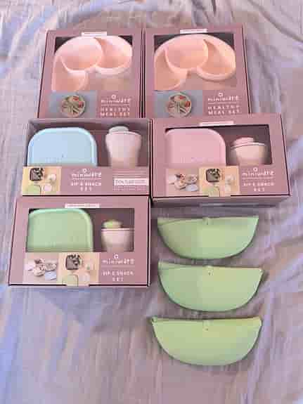 Miniware barnservis healthy meal set, sip & snack och haklappar NYTT!