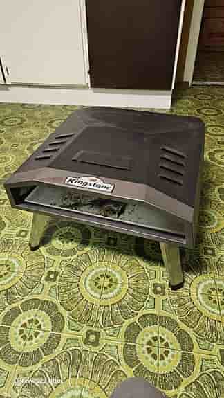 Kingstone pizzaugn svart metall 16°