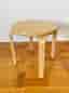 Vintage pall i björk, lik Artek Alvar Aalto E60.