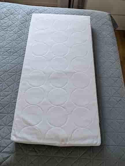 JÄTTETRÖTT Pocketresårmadrass för spjälsäng, vit, 60x120x11 cm
