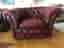 Chesterfield soffa och fåtölj
