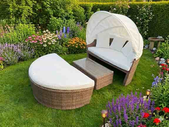 Comfort Garden Florens rund dubbelsolsäng