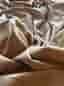 Beige sammetsdraperi