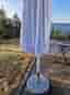 Parasoll vitt i aluminium/ metall 350cm 2st