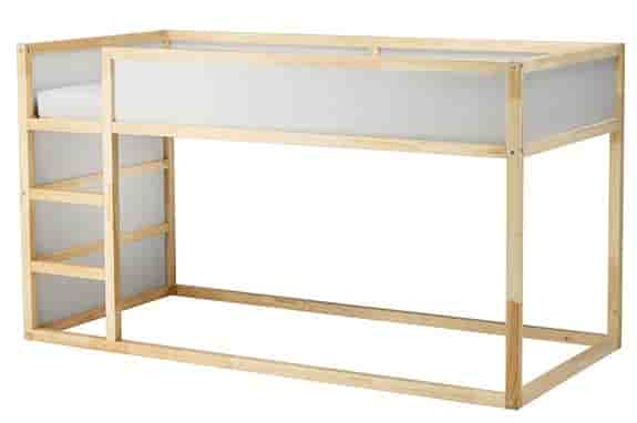 Nästan ny - IKEA KURA + ÅGOTNES Skummadrass +  KURA Sängtält