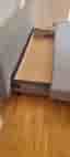 IKEA bäddsoffa grå tyg