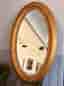 Guldspegel oval guldram