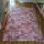 Tyg bomull rosa blad 280 x 200