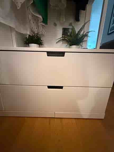 IKEA NORDLI byrå / förvaring – vit, modulär, mycket bra skick