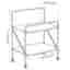2 IKEA JÄRLÅSA sidobord på hjul vit metall