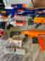 Nerf pistoler med skott och magasin