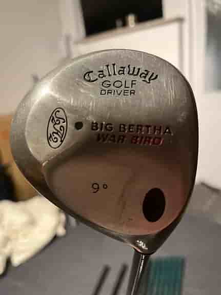 Callaway Big Bertha War Bird driver med ett spalding järnset 4-P