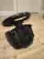logitech spelratt med pedaler, målad logga