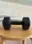 Hantel, Dumbell 4 kg, svart, hårdplast
