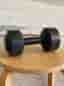 Hantel, Dumbell 4 kg, svart, hårdplast