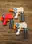 Nerf leksakspistoler skumpilar vit röd plast