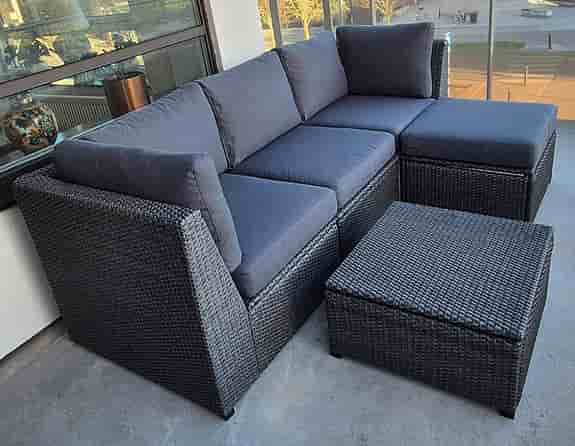 Ikea SOLLERÖN modulsoffa 3-sits med 2 pallar och dynor. Helt ny, oanvänd