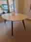 Matbord ovalt vitt med svarta ben, Andersen Furniture