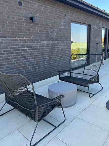 2 st svarta loungesoffor - Tallskär IKEA