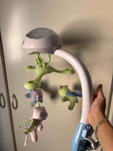 Fisher-Price speldosa och sängmobil med projektor för spjälsäng