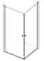 Duschhörna Angel INR 900x900x2000 mm, blank aluminium och klarglas