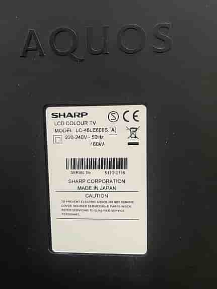 Sharp Aquos LC-46LE600E LCD-TV 46 tum svart