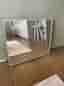 Evo spegel med LED-belysning 80x70 cm svart